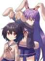 __reisen_udongein_inaba_and_inaba_tewi_touhou_and_2_more_drawn_by_plus2sf__f94f9eb17c5c3039e1a475aeaa183ca4