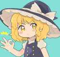 Marisa doing the &#039;WHITE POWER! PURGE ALL SUBHUMAN YOUKAI!&#039; hand gesture