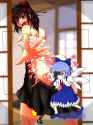 __cirno_and_shameimaru_aya_touhou_drawn_by_kujira_taiheiyou_and_wannyaa__c103ee35eb05a2fa64f81a73fddcee34