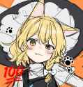 touhou marisa cat ears smug smile 100