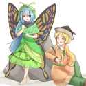 __matara_okina_and_eternity_larva_touhou_drawn_by_yu_cha__5cf2e0d9f7720e0964132264e29876d1