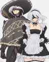 __2b_and_raiden_nier_and_3_more_drawn_by_yoracrab__69aed05f1054a7333c595dd11e2b9eaf