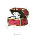 touhou koishi sheep in treasure chest