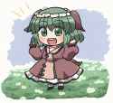 touhou kyouko smile flower wreathe on head