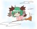 touhou kyouko flying flapping ears