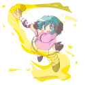 touhou kyouko smile yellow paint