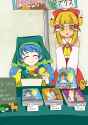 mayumi and keiki at the anime convention