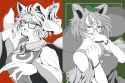 __yakumo_ran_and_futatsuiwa_mamizou_touhou_drawn_by_soretsu_nitohei__930b96570790870889991f411afc1e95