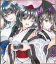 __shameimaru_aya_himekaidou_hatate_and_iizunamaru_megumu_touhou_drawn_by_hajike_akira__36b0b263d078b0154838a7841c477ee0