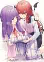 __patchouli_knowledge_and_koakuma_touhou_drawn_by_borushichi__2f076bec66765bbc5e48ba9a3c20c4ad