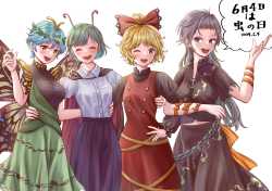 __wriggle_nightbug_kurodani_yamame_eternity_larva_and_himemushi_momoyo_touhou_drawn_by_kyabekko__c789b69c54692131408bf3341a1c41bb