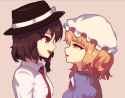 me on the right, OP on the left