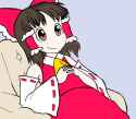 Reimu reclining