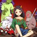 __yomotsu_hisami_tenkajin_chiyari_nippaku_zanmu_son_biten_mitsugashira_enoko_and_3_more_touhou_and_1_more_drawn_by_kaigen_1025__853af0e537ec211cb8c5073356175aa4