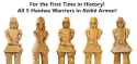 all five haniwa warriors