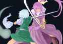 __konpaku_youmu_konpaku_youmu_and_watatsuki_no_yorihime_touhou_drawn_by_kenuu_kenny__dc152f9d55d24e2eda4d68c64ec141ab