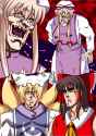 __hakurei_reimu_yakumo_yukari_and_yakumo_ran_touhou_and_1_more_drawn_by_usagi_aji__32051e6f6316cd030a3ac9194a5aad69