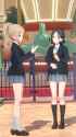 hags in school uniforms