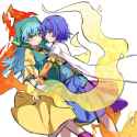 __haniyasushin_keiki_and_tenkyuu_chimata_touhou_drawn_by_maisuiren__2ab443c1d1bcb9b2cd6b473d6e64a234