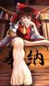 Reimu toes drawn by yuuka (a0240765)