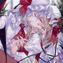 __remilia_scarlet_and_flandre_scarlet_touhou_drawn_by_katai_nekoneko0720__6e345f06391bc9cd1fdd1e6a4d55123c