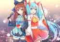 __hatsune_miku_and_hakurei_reimu_touhou_and_1_more_drawn_by_kaoling__sample-aad9656ceff15bb36bc5b71a13a41ee2