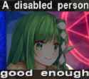 a disabled person