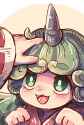 touhou komano smile reimu petting