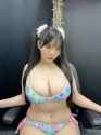 Momona Koibuchi 恋渕ももな Blue Floral Bikini