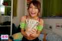 japanese woman holding up toilet paper