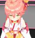 Miko face down stare
