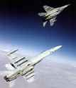 F-18C VFA-82 and JG 73 MiG-29G in flight 1998