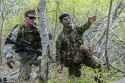 American and Canadian forces working to put down cangen at battle of Dundurn 