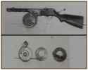 Sideways drum SMG PPSh-41 experimental drum mag