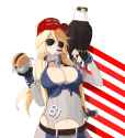aggresively american woman