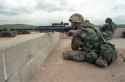 usmc sniper with barrett running woodland interceptor vest and alice rig