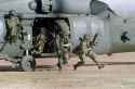 US soldiers dismounting Black Hawk Panama