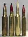 14.5×114 with B-32 bullet (988gr); 12.7x114HL with BS bullet (850gr); 12.7x114HL with a Barnes solid bullet (750gr); 12.7×108 with BS bullet (850gr).