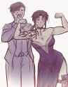 __revy_and_okajima_rokuro_black_lagoon_drawn_by_iahfy__22bc0aac9102fcaa525fbc51df2d702d