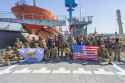 Cypriot (Greek) and US Navy SEALs in a photo onboard a ship