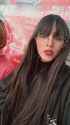 selfie long bangs