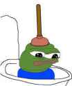 pepe-in-toilet-plunger-on-head