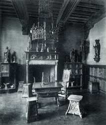 Anderlecht._Maison_flamande_à_M._J._Van_Den_Peereboom._Ministre_des_chemins_de_fer,_postes_et_télégraphes._Petite_salle_gothique_Late_19th-begin_20th_century_barcode_800000032338