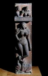 Indian_School_-_Hinduism_representation_of_a_Yakshini_(Yaksi)_spirit_of_nature_with_a_parrot_she_-_(MeisterDrucke-1005547)