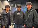 Kenjiro Tsuda, Hideo Kojima and Tomokazu Sugita