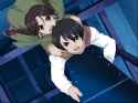 Shinjiro and Rosita climbing smaller