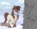 2690928__safe_artist-colon-rirurirue_oc_oc+only_oc-colon-frosty+flakes_earth+pony_fish_pony_yakutian+horse_cute_dead_disembodied+hand_drawthread_female_fluffy_h