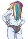 3257308__suggestive_artist-colon-sumin6301_rainbow+dash_human_equestria+girls_g4_2d_ass_back_breasts_butt_clothes_female_hand+on+hip_legs_low+angle_panties_pony