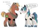 3168410__safe_artist-colon-zeraphiimm_big+macintosh_shining+armor_earth+pony_pony_unicorn_g4_bisexual_blushing_duo_gay_infidelity_looking+at+each+other_looking+