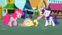 365245__safe_screencap_fluttershy_pinkie+pie_rarity_putting+your+hoof+down_angry_dragging_glare_gritted+teeth_out+of+context_ponies+grabbing+other+poni
